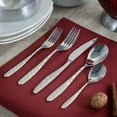 thumbnail image 6 of MegaChef La Vague 20 Piece Flatware Utensil Set, Stainless Steel Silverware Metal Service for 4 in Silver, 6 of 6
