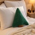 thumbnail image 5 of Christmas Pillows Teddy Fleece Fir Tree Cushion Soft & Warm for Sofa Couch Bed Fireplace Entryway Christmas Decorations by MPOISVA, 5 of 8