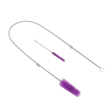 

Ventilator Tube Brush Hygienic Dirt Removal Stainless Steel Tube Cleaning Brush For Fish Tank
