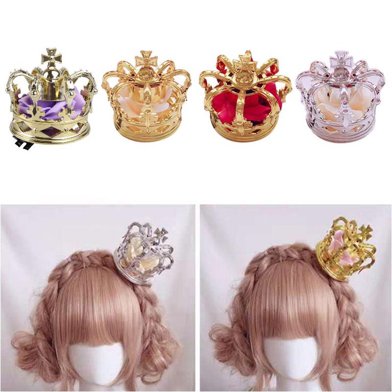 GENEMA Japanese Lolita Princess 3D Tiara Crown Luxuries Artificial