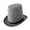 Gris, variante sur GUOOL Chapeau Haut de Forme Confortable Cadeau Créatif Accessoire de Costume pour Spectacle de Scène Jeu de Rôles Blanc