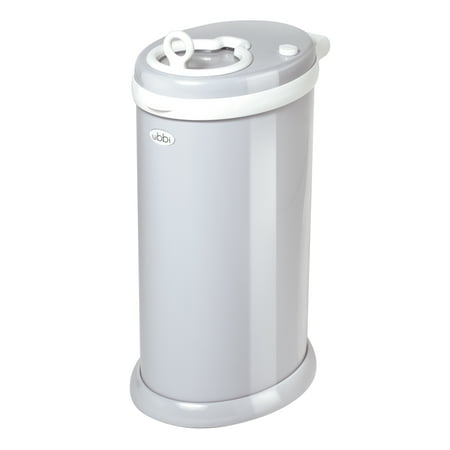 Ubbi Steel Diaper Pail, Gray