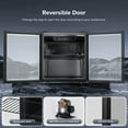 thumbnail image 6 of Auseo 1.3 Cu.ft. Mini Beverage Refrigerator Cooler - 55 Can &12 Bottle Mini Fridge with Double Glass Door, for Home/Bar/Office, Electronic Touch Control, 6 of 13