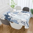 thumbnail image 5 of Coolnut Blue Flowers Tablecloth 54" x 72" Rectangle Table Cloth Stain-Resistant Dining Table Cover for Home Dinner Party House Decor, 5 of 7