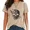 D-Brown, variant on UNISHE Womens Floral Skull Graphic Tees Acid Wash Vintage Wildflower Print T-Shirts Short Sleeve Streetwear Tops Black, S