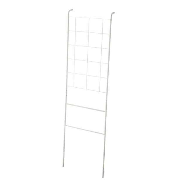 GROWTH TANK Home Leaning Ladder Rack Storage Blanket Ladder for Laundry Bathroom Kitchen white