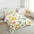 thumbnail image 3 of Homewish Ancient Dinsaur Bedding Comforter Set,Cartoon Dino Twin Comforter Sets,Beige Green Bedding Set For Boys Teens,Breathable Home Decor Reversible,2 Pieces, 3 of 8