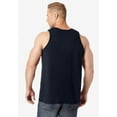 thumbnail image 2 of KingSize Men's Big & Tall Shrink-Less Lightweight Tank - XL, Black, 2 of 5