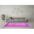 thumbnail image 3 of Ahgly Company Indoor Square Abstract Purple Contemporary Area Rugs, 4' Square, 3 of 4