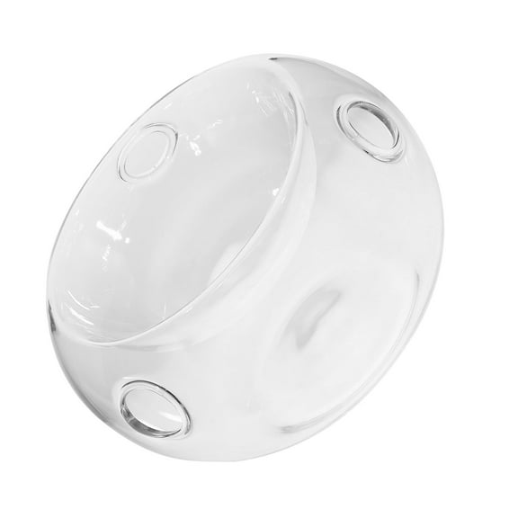 NUOLUX Glass Salad Bowl Transparent 1Set 5.89x5.89x3.54in