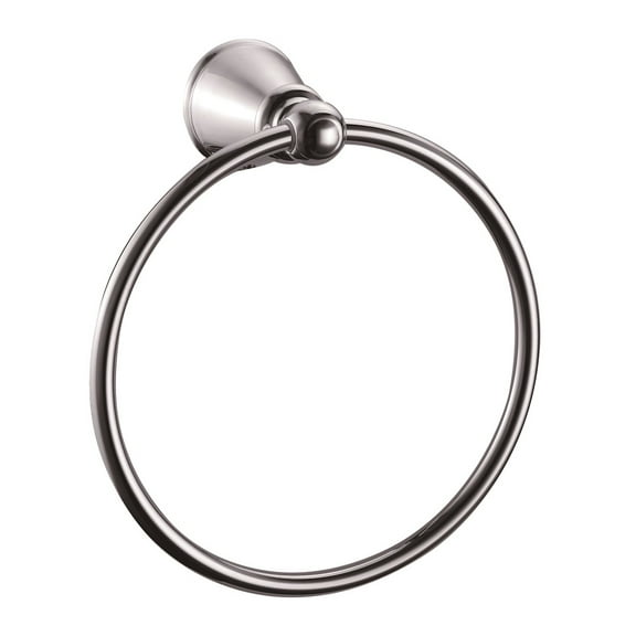 Design House 558205 Kassel Transitional Towel Ring for Bathroom Polished Chrome