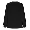 thumbnail image 4 of Ounisa Women's Long Sleeve Scoop Neck Pleated Front Fitted Blouse Tops, 4 of 5