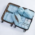thumbnail image 3 of Mistaha Ensemble de Rangement de Voyage en Sergé 290T Valise à Sept Pièces classification des Vêtements Tri et Rangement Sac de Rangement 7 Pcs Bleu Coréen, 3 of 7