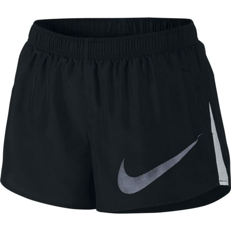 Taknemmelig slack forholdsord Nike Dry City Core Black/White Women's Running Shorts Size S - Walmart.com