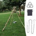 thumbnail image 6 of Camping Hanging Tripod Pot Rack Hanger Bbq Steel Rack Multifunction Tripod Fire, 6 of 8