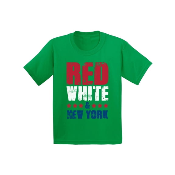 Awkward Styles Red White & New York Shirt for Kids American Youth USA Flag Shirts New York Tshirt 4th of July Shirts for Girls Patriots Shirt Gifts from New York USA Shirts for Boys America Kids Shirt