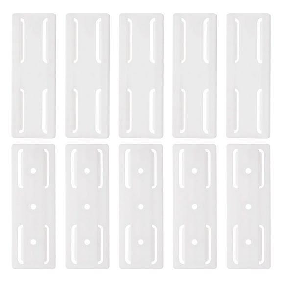 Uxcell 10pack Adhesive Punch-Free Socket Holder, Power Strip Holder Fixer, White