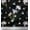 Black, variant on Soimoi Cotton Duck Fabric Leaves & Periwinkle Floral Print Fabric by Yard 42 Inch Wide