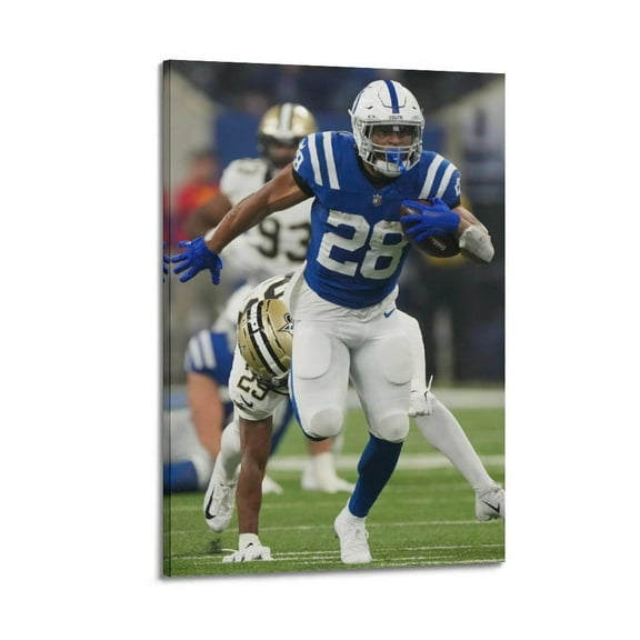 Football Star Jonathan Taylor Poster Poster Album Cover Posters for Bedroom Wall Art Canvas Posters Music Album Cover Poster