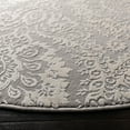 thumbnail image 3 of SAFAVIEH Princeton Carbrey Damask Area Rug, Grey/Beige, 5' x 5' Round, 3 of 8