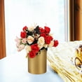 thumbnail image 5 of Wrought Iron Vase Flower Pot Rustic Decor Cylinder Decoration for Bedroom Vintage Vases Gold Metal, 5 of 6