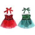 thumbnail image 2 of Barboteuse pour Nouveau-Né Fille, Robe Tutu en Tulle avec Père Noël, Ensembles, 2 of 5