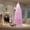 White Pink 7.5ft, variant on Senfot 6.5Ft Pencil Christmas Tree Artificial Slim Xmas Trees Christmas Tree Decorations Christmas Fake Flockeds