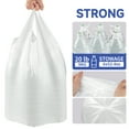 thumbnail image 2 of Small Trash Bags with Handles (1.2/2/2.6/3/4/5/6/8/13 Gallon) - Ocean Plastic Upcycling - Plastic Garbage Bags, Can Bin & Waste Basket Liner for Kitchen, Bathroom, Office and Pets, 2 of 7