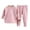 Hot Pink, variant on Girls Thermal Underwear Set 2-12 Years Silk Fleece Lined Print Crew Neck Top and Pants Two Piece Warm Winter Outfit