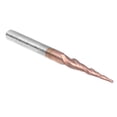 thumbnail image 1 of Fdit Tapered Milling Cutter Ball Nose End Mills 0.5mm Cutting Diameter Tungsten Steel Carbide Router Bits For 3D Wood Engrave For, 1 of 8