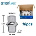 thumbnail image 6 of Detroit Axle - Front Brake Kit for Chrysler Town & Country Dodge Grand Caravan VW Routan Ram C/V, Dsic Brake Rotors Wheel Bearing Hubs Wheel Lug Nuts: 11.89" Rotor, 6 of 7