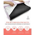 thumbnail image 3 of Light Purple Ombre Yoga Towel for Hot Yoga Non Slip, Modern Gradient Abstract Art Yoga Mat Towel Absorbent Yoga Sweat Towels Microfiber Hot Yoga Blanket for Bikram Pilates 26"x74", 3 of 7