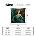 thumbnail image 5 of Mermaid Luxurious Velvet Throw Pillow Inserts with Unique Patterns - Set of 2 Chair Pillow Covers - Available in 16x16, 18x18, 20x20 Inches for All Occasions, 5 of 6
