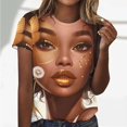 thumbnail image 2 of TSADFHJI Débardeurs pour Femmes Pack Mode Décontractée Ample Imprimé Col Rond Manches Courtes T-Shirt Haut L Jaune Clair, 2 of 5