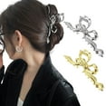 thumbnail image 2 of 2Pcs Butterflies Shape Metal Hair Claw Women Thick Thin Hair Large Strong Metal Hair Clip Hair Accessories, 2 of 7