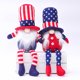thumbnail image 1 of Pareja de gnomos patrióticos, regalo del 4 de julio para el Día de la Independencia de Estados Unidos, hecho a mano, para el Día de los Caídos, elfo, enano, escandinavo, Nisse, adornos folclóricos par, 1 of 5