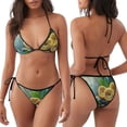 thumbnail image 3 of Lsque Fresh Passion Fruit Still Life Pattern Women Two Piece Swimsuit Sexy Swimwear Halter String Triangle Bikini Sets, 3 of 6