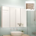 kleankin 36" x 24" Triple Door LED Bathroom Mirror Medicine