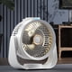 thumbnail image 3 of Ventilador portátil con carga USB, 4 engranajes con luz LED, ventilador de techo colgante montado en la pared, 3 of 9