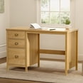 thumbnail image 4 of EYYTHUNG Executive Desk with Drawers, 47.2 x 21.7 in, Natural Oak, 1 Count, 1 Pack, 4 of 8