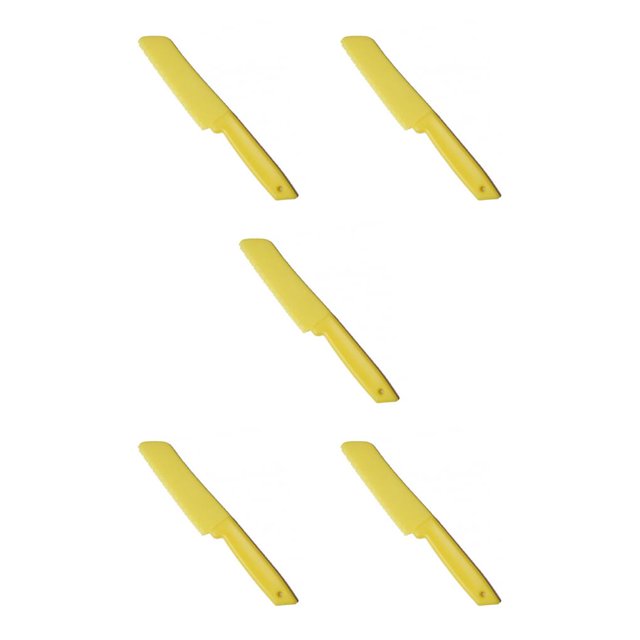 Yuarrent Utensilios de cocina de plástico para cocinar para niños, utensilios de cocina, pan, pastel, ensalada, platos cómodos, manijas Type2 NO2