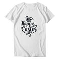 thumbnail image 2 of AXXD Easter Shirts For Women,Printing Short Sleeves Round-Neck Loose T-Shirt Bunny Tops For Big & Tall Clearance Size 10, 2 of 4