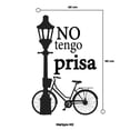 thumbnail image 2 of Vinil Decorativo Adhesivo P/Pared MarkProMX Negro Hogar 60x90cm PrevenShopMX Frase Tranquilidad No tengo prisa, 2 of 3