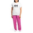 thumbnail image 4 of CafePress - Kiniart Boston Terrier Women's Light Pajamas - Women's Short Sleeve Print T-Shirt and Pants Light Cotton Pajama Set, 4 of 7