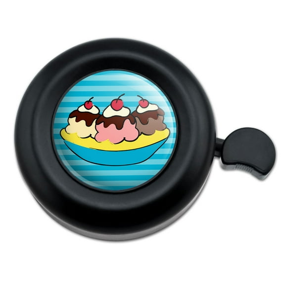 Banana Split Ice Cream Dessert Bicycle Handlebar Bike Bell
