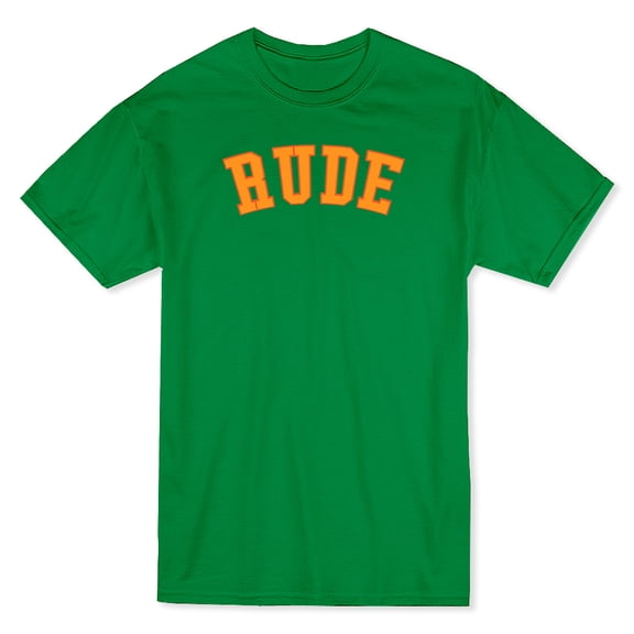 "Rude" Quote Across The Chest Men's T-shirt