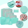 thumbnail image 4 of Juego de 8 maletas de viaje Packing Cubes Kingdalux Blue con bolsas, 4 of 8