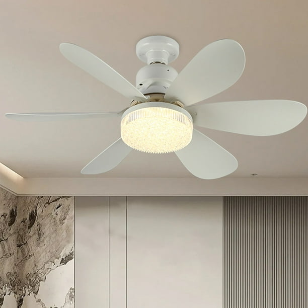 Ventilador Techo Decorativo Moderno E26/E27 Base 3 Velocidades Del Dimmable Con Control Remoto para La Sala Estar