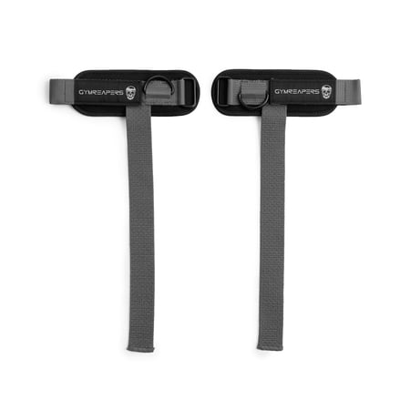 Gymreapers GripLink Lifting Straps – Heavy Duty D-rings Wrists Straps with Anti-Slip Silicone Grip Beads, Cushioned, Adjustable Support for Deadlifts, Powerlifting, Cable Machines and Gym Trainings