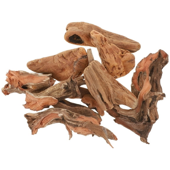 PAMINGONO 10Pcs Driftwood for Aquarium Freshwater Natural Look Irregular Shape 5.1In